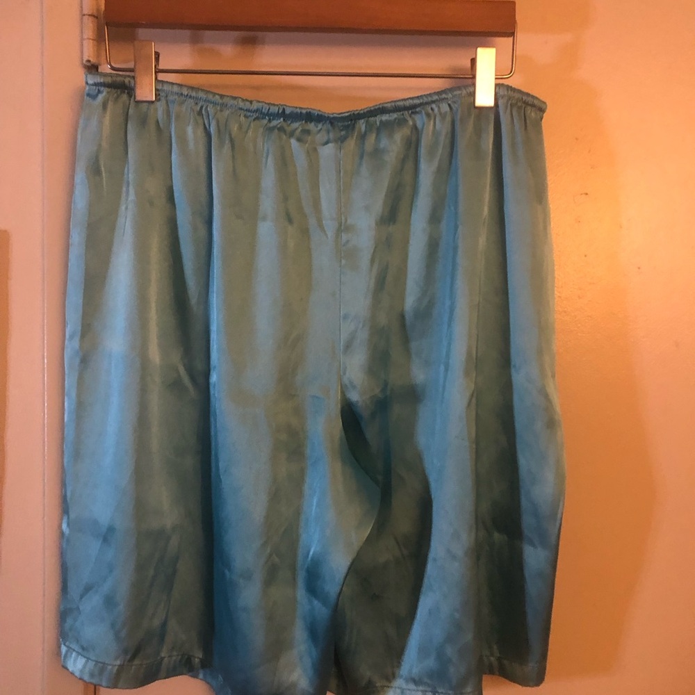 Gilligan & O'Malley Satin Shorts in Sky Blue